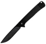 Dreamtech Framelock Black Titanium Folding D2 Steel Drop Pt Pocket Knife K4369B