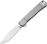 Dreamtech D4369 Framelock Gray Titanium Folding VG-10 Pocket Knife K4369VG