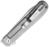 Dreamtech D4370 Framelock Gray Titanium Folding VG-10 Pocket Knife K4370VG