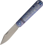 Dreamtech Slip Joint Flame Titanium Folding VG-10 Clip Pt Pocket Knife K4386TF