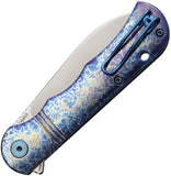 Dreamtech Linerlock Lightning Strike Titanium Folding 14C28N Pocket Knife K4453LF