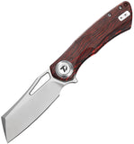 Dreamtech Pivot Button Lock Red & Black G10 Folding VG-10 Reverse Tanto Pocket Knife K4507GW