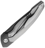 Dreamtech Framelock Gray & Black Titanium Folding M390 Pocket Knife K4606D