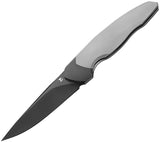 Dreamtech Framelock Gray & Black Titanium Folding M390 Pocket Knife K4606D