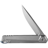 Dreamtech Framelock Gray Titanium Folding S35VN Drop Pt Pocket Knife K5311TG