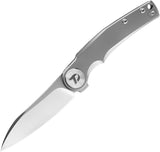 Dreamtech Framelock Gray Titanium Folding Bohler M390 Pocket Knife K618TG