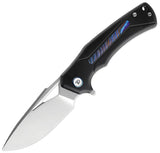 Dreamtech Framelock Black Titanium & Zirconium Folding Bohler M390 Pocket Knife K9042TB