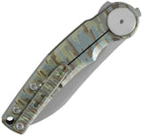 Dreamtech Framelock Camo Titanium Folding Bohler M390 Pocket Knife K9618C 