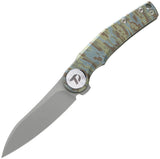 Dreamtech Framelock Camo Titanium Folding Bohler M390 Pocket Knife K9618C 