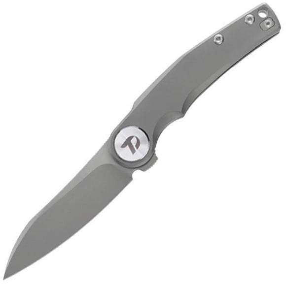 Dreamtech Framelock Gray Titanium Folding Bohler M390 Pocket Knife K9618G