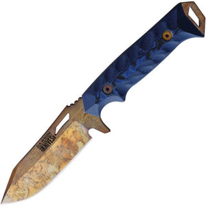 Dawson Knives Shepherd Blue & Black G10 Arizona Copper MagnaCut Fixed Blade Knife 15978