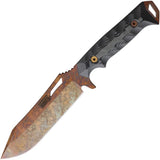 Dawson Knives Shepherd XL Gray & Black G10 Arizona Copper MagnaCut Fixed Blade Knife 16005