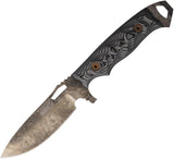 Dawson Knives Gen 2 Nomad Black & Gray G10 Monsoon MagnaCut Fixed Blade Knife 16227