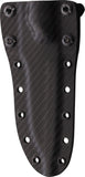 Dawson Knives Outcast Black & Red G10 Satin MagnaCut Fixed Blade Knife 16319