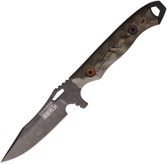 Dawson Knives Smuggler Ultrex Camo G10 Apocalypse Black MagnaCut Fixed Blade Knife 16777