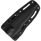 Dawson Knives Smuggler Black & White G10 Midnight Black MagnaCut Fixed Blade Knife 3847