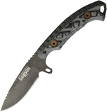 Dawson Knives Companion Black & Gray G10 Midnight MagnaCut Fixed Blade Knife 41003