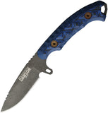 Dawson Knives Companion Black & Blue G10 Midnight MagnaCut Fixed Blade Knife 41010