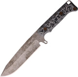 Dawson Knives Valor Black & Gray G10 Monsoon MagnaCut Fixed Blade Knife 41522