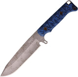 Dawson Knives Valor Black & Blue G10 Monsoon MagnaCut Fixed Blade Knife 41553