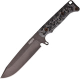 Dawson Knives Valor Black & Gray G10 Midnight Black MagnaCut Fixed Blade Knife 41645