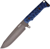 Dawson Knives Valor Black & Blue G10 Midnight Black MagnaCut Fixed Blade Knife 41652