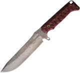 Dawson Knives Reaper Black & Red G10 Monsoon MagnaCut Fixed Blade Knife 41669