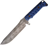Dawson Knives Reaper Black & Blue G10 Monsoon MagnaCut Fixed Blade Knife 41690