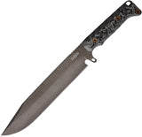 Dawson Knives Holdout Bowie Black & Gray G10 Midnight Black MagnaCut Fixed Blade Knife 41881