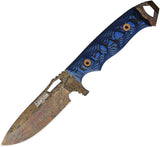 Dawson Knives Nomad Blue & Black G10 Wildfire 80CrV2 Fixed Blade Knife 46931