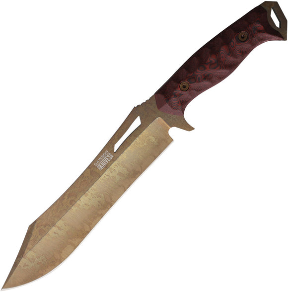 Dawson Knives Dominion Black & Red G10 Arizona Copper MagnaCut Fixed Blade Knife 47711
