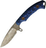 Dawson Knives Companion Black & Blue G10 Monsoon MagnaCut Fixed Blade Knife 49260