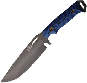 Dawson Knives Summit Black & Blue G10 Midnight MagnaCut Fixed Blade Knife 60011