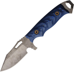 Dawson Knives Steadfast Black & Blue G10 Monsoon MagnaCut Fixed Blade Knife 60592
