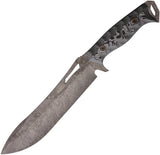 Dawson Knives Archangel Black & Gray G10 Monsoon MagnaCut Fixed Blade Knife 60844