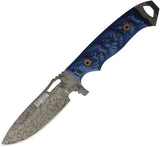 Dawson Knives Nomad Blue & Black G10 Rainstorm 80CrV2 Fixed Blade Knife 63905
