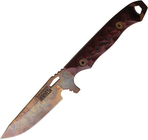 Dawson Knives Outcast Black & Red CPM-MagnaCut Arizona Copper Fixed Blade Knife 83366
