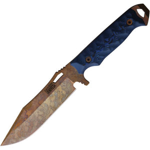 Dawson Knives Marauder Blue & Black G10 Arizona Copper MagnaCut Fixed Blade Knife 83441