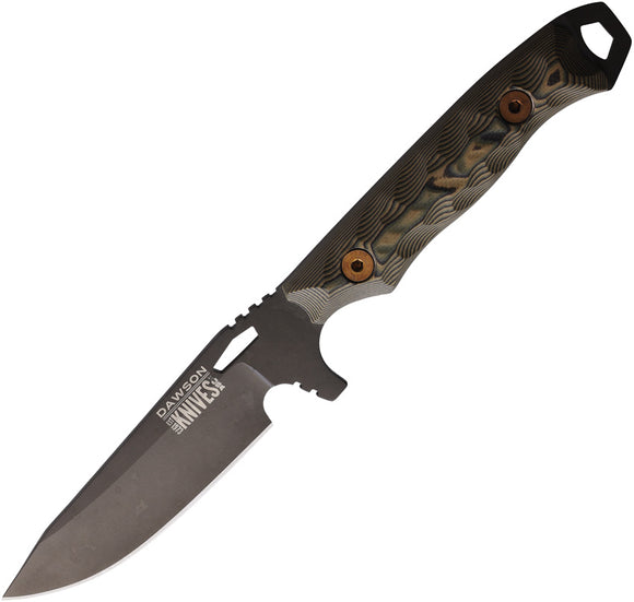 Dawson Knives Outcast Ultex Camo G10 Apocalypse Black MagnaCut Fixed Blade Knife 83694