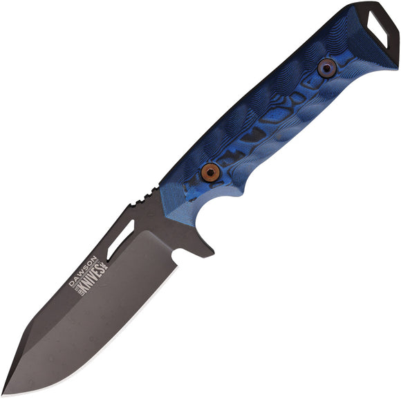 Dawson Knives Shepherd Blue & Black G10 Apocalypse Black MagnaCut Fixed Blade Knife 83793