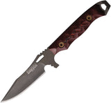 Dawson Knives Smuggler Black & Red G10 Midnight Black MagnaCut Fixed Blade Knife 83823