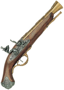 Denix English Flintlock Wood Replica Replica Flintlock Pistol 1219L