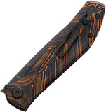 ECHO BY CKF Splinter Linerlock Orange & Black G10 Folding CPM-S35VN Pocket Knife 08OR