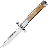ElitEdge Lockback Maple Wood Folding Stainless Steel Pocket Knife 10001LW