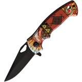 ElitEdge Southwest Linerlock A/O Synthetic Folding Pocket Knife 10765IN