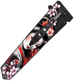 ElitEdge Linerlock A/O Flower Maiko 420C Stainless Pocket Knife 10A102MKW