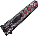 ElitEdge Linerlock A/O Black & Red Folding 420C Steel Pocket Knife 10A102RDM