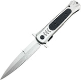 ElitEdge Linerlock A/O Gray Stainless & G10 Folding Pocket Knife 10A118GY