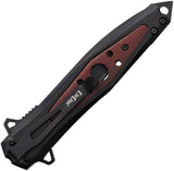 ElitEdge Linerlock A/O Black Stainless Folding Pocket Knife 10A123BW