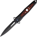 ElitEdge Linerlock A/O Black Stainless Folding Pocket Knife 10A123BW